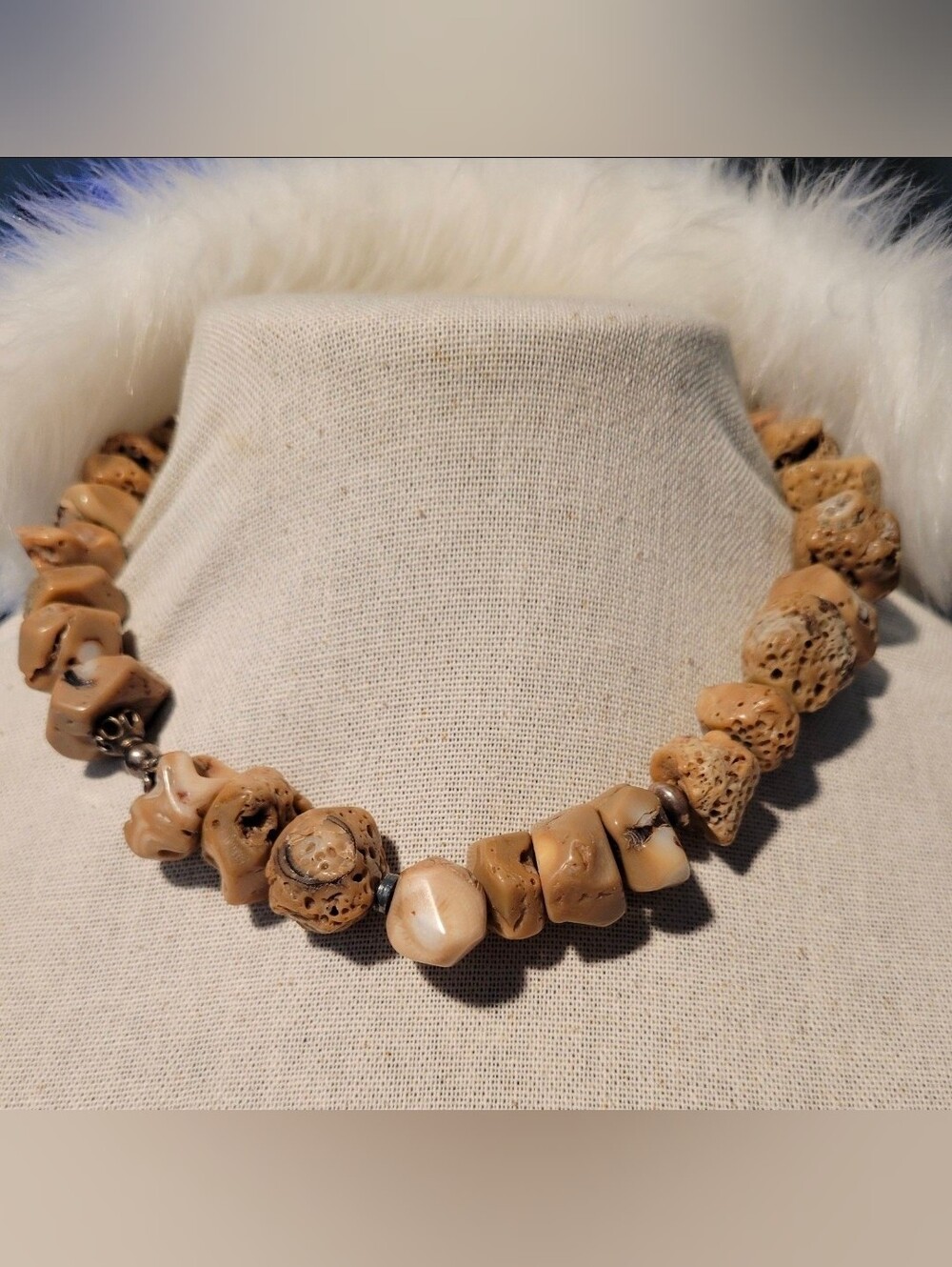 XL Knotty Bamboo Coral Necklace